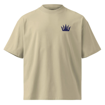 Embroidered Crown Organic Oversized T-Shirt