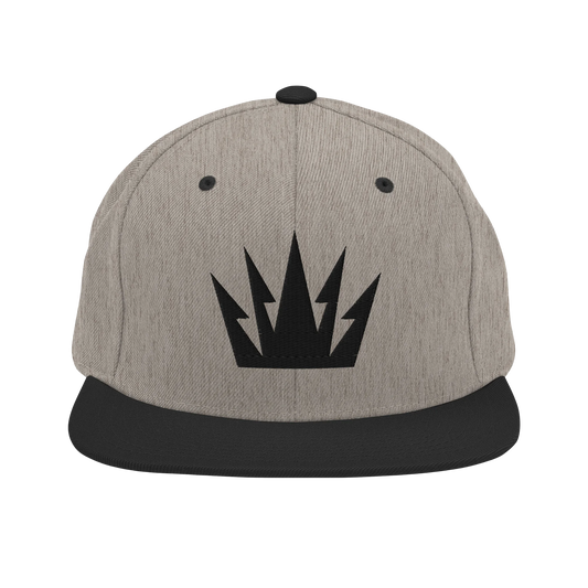 Black Crown Snapback Hat